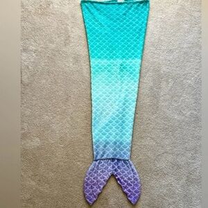 Mermaid Tail Blanket in Teal and Purple